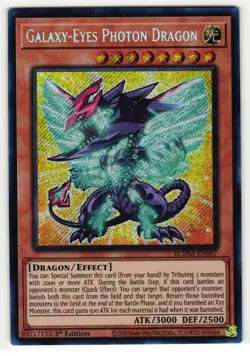 GALAXY-EYES PHOTON DRAGON BLMM-EN007 SECRET RARE YU-GI-OH TCG - Image 1