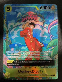 One Piece TCG - Monkey.D.Luffy (TR) OP07-109 Two Legends Foil NM - Image 1