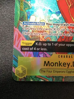 One Piece TCG - Monkey.D.Luffy (TR) OP07-109 Two Legends Foil NM - Image 4
