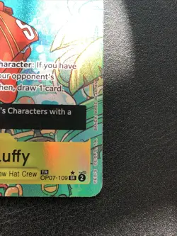 One Piece TCG - Monkey.D.Luffy (TR) OP07-109 Two Legends Foil NM - Image 5