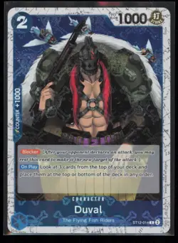 Duval (Jolly Roger Foil) ST12-014 One Piece Premium Booster -The Best- Common NM - Image 1