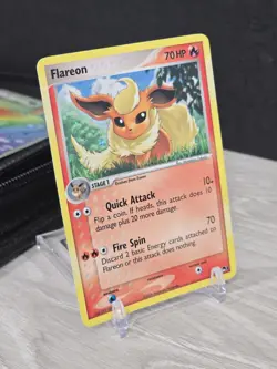 Pokemon Card TCG Flareon 2/17 Holo Ultra Rare 2006 Pop Series 3 Promo Vintage - Image 1