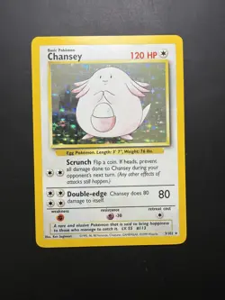Chansey 1999 Base Set 3/102 Holo Pokemon Card - Image 1
