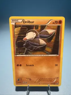 Drilbur - BW Dark Explorers 55/108 Tomokazu Komiya Pokemon Card - Image 1