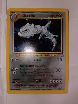 Steelix 15/111 1st Edition Neo Genesis Holo Rare Pokemon Card - Image 1