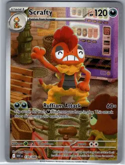 Scrafty 139/086 SV: White Flare - Pokemon Card - NM - Image 1