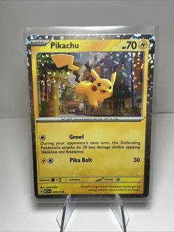 Pikachu 006/015 Confetti Holo Promo McDonald's Collection 2023 Pokemon Card - Image 1