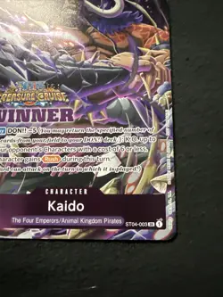 Kaido Treasure Cruise Winner ST04-003 One Piece Promo Prize Card English NM - Image 5