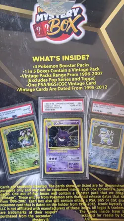 MYSTERY POKEMON BOOSTER 2.0 & 4.0 8 TOTAL PACKS+2 VINTAGE GRADED CARDS! - Image 2