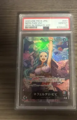 PSA 10 Nefeltari Vivi OP04-001 Leader Alt Art 2023 Japanese One Piece Card - Image 1