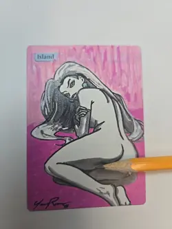 Hand Painted MTG Alter – Anime Team Rocket Fan Art, Jessie Inspired - Image 3