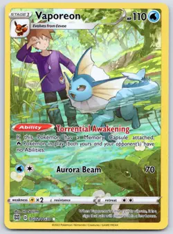 Vaporeon TG02/TG30 (NM) - SWSH09: Brilliant Stars Trainer Gallery - Pokemon TCG - Image 1