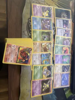 Complete Team Rocket NM-PL Rare Commons And Uncommons Non Holo Pokemon Cards - Image 1