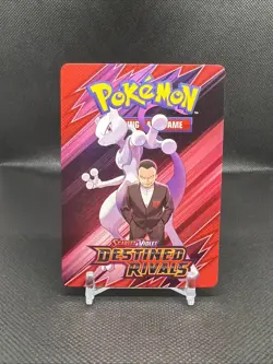 Pokemon Destined Rivals Mewtwo Trainer Tips Card NM - Image 1