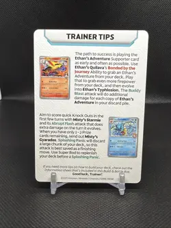 Pokemon Destined Rivals Mewtwo Trainer Tips Card NM - Image 2