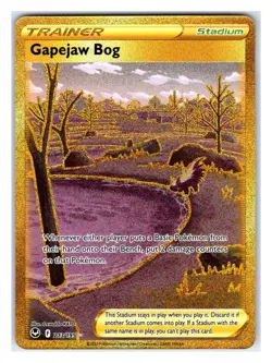 Pokemon TCG - Gapejaw Bog - SWSH12: Silver Tempest 213/195 Secret Rare - Image 1