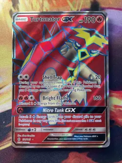 Turtonator GX 131/145 NM Full Art Ultra Rare Guardians Rising 2017 Pokemon TCG - Image 1