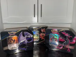 Pokemon Crown Zenith Tins set of 3 Galarian Moltres, Articuno, Zapdos - Sealed - Image 2