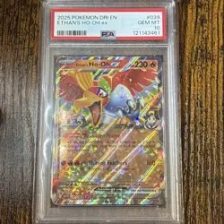 PSA 10 Ethan's Ho Oh ex Pokemon Destined Rivals EN #39 - Image 1