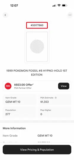 1999 POKEMON FOSSIL #8 HYPNO-HOLO 1ST EDITION - Image 3