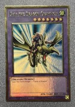 Gaia the Dragon Champion MAGO-EN025 Gold Rare 1st Edition VLP - Image 1