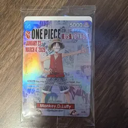 Bandai One Piece Card Game US Voyage Monkey D. Luffy Holo Character English Card - Image 3
