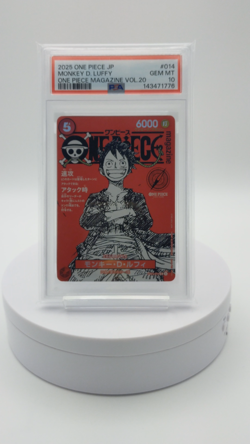PSA 10 2025 Monkey D Luffy ST21-014 ONE PIECE Magazine Promo Jump 10 - Image 2