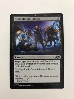 Intimidation Tactics MTG Magic the Gathering Card NM Near Mint DFT - Image 1