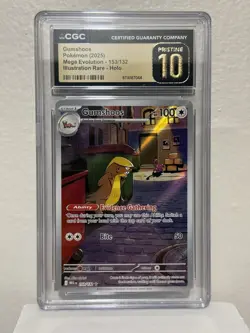 Gumshoos 153/132 IR CGC Pristine 10 Graded Pokemon TCG Card Mega Evolution - Image 1