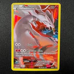 Reshiram XY74 Full Art Pokemon Cards XY Black Star Promo Holo LP - Image 1