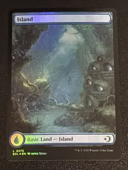 MTG Lorwyn Eclipsed Island Full Art Foil 0275 NM - Image 1
