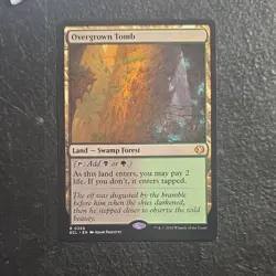 Magic: The Gathering Overgrown Tomb Rare Land ECL 0266 Black Green - Image 1