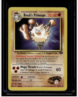 Pokemon Gym 2000 - Brock's Primeape Challenge #35/132 Stage 1/Uncommon - Image 2