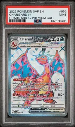 2024 Pokemon Scarlet & Violet Charizard ex #56 Black Star Promo PSA 9 - Image 1