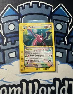 2003 POKEMON SKYRIDGE CRYSTAL CROBAT HOLO #147 SECRET RARE VINTAGE ! - Image 1