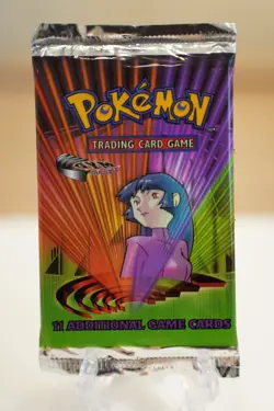 Pokemon TCG Gym Challenge Unlimited Booster Pack Sabrina Artwork WOTC 742818062244 - Image 1