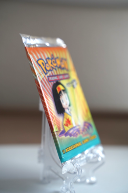 Pokemon TCG Gym Heroes Unlimited Booster Pack Erika WOTC 1999 SEALED - Image 4