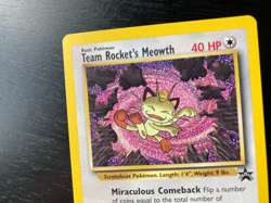 Pokemon Non-Holo Black Star Promo Team Rocket's Meowth 18 Excellent/LP - Image 3