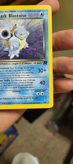 Pokemon Dark Blastoise 3/82 Team Rocket Holo Rare MP - Image 3