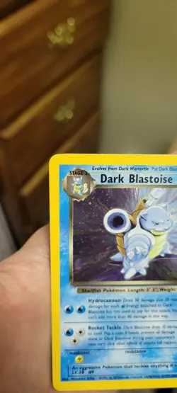 Pokemon Dark Blastoise 3/82 Team Rocket Holo Rare MP - Image 5