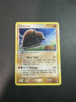 Pokemon TCG Piloswine 13/109 Team Rocket Returns Reverse Holo 2004 Hp - Image 1