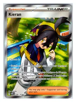 Pokemon TCG - Kieran - SV06: Twilight Masquerade 206/167 Ultra Rare - Image 1