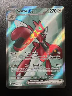 Pokemon TCG - Scizor ex - Temporal Forces 195/162 Ultra Rare Full Art Holo - Image 1