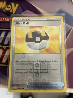Ultra Ball - 146/159 - Reverse Holo - Crown Zenith - Pokemon Card - Image 1
