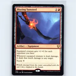MTG Blazing Sunsteel #364 CMR Commander Legends Normal R NM Magic Card - Image 1