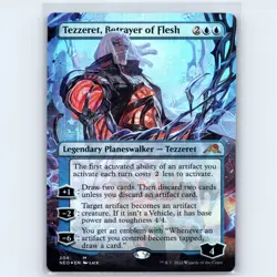 MTG Tezzeret Betrayer of Flesh Borderless #304 NEO Kamigawa Neon Foil M NM Magic - Image 1