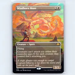 MTG Windborn Muse Borderless #415 DMR Dominaria Remastered Normal R NM Magic - Image 1