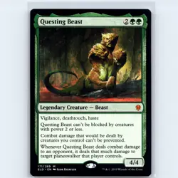MTG Questing Beast #171 ELD Throne of Eldraine Normal M NM Magic Card - Image 1