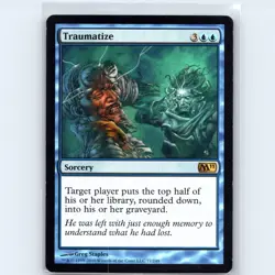 MTG Traumatize #77 M11 Magic 2011 (M11) Normal R NM Magic Card - Image 1