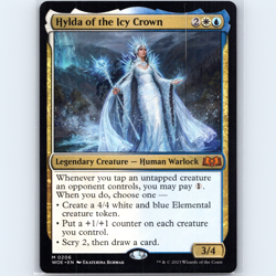 MTG Hylda of the Icy Crown #206 WOE Wilds of Eldraine Normal M NM Magic Card - Image 1